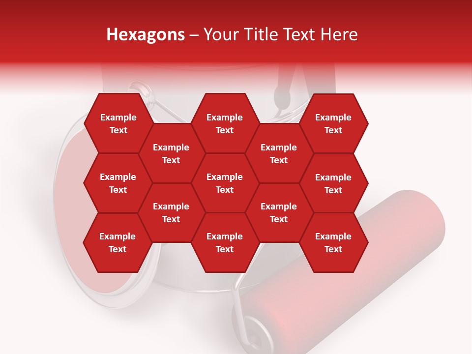 A Red Paint Can With A Brush On Top Of It PowerPoint Template