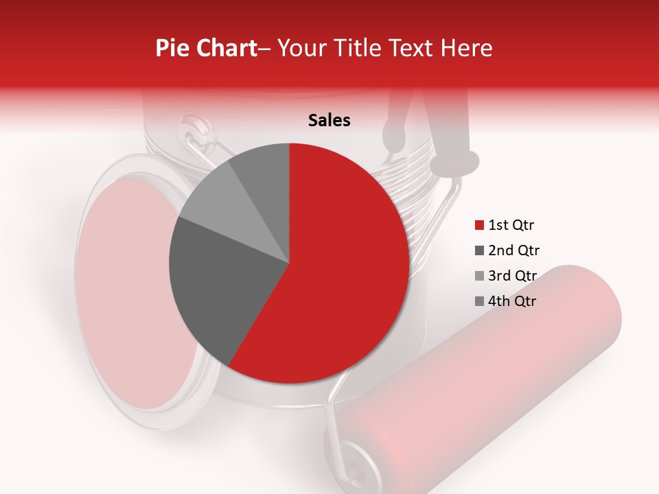A Red Paint Can With A Brush On Top Of It PowerPoint Template