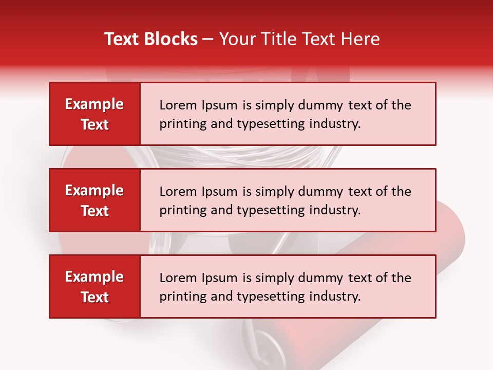 A Red Paint Can With A Brush On Top Of It PowerPoint Template