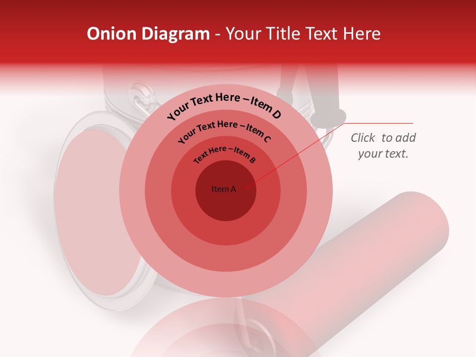 A Red Paint Can With A Brush On Top Of It PowerPoint Template