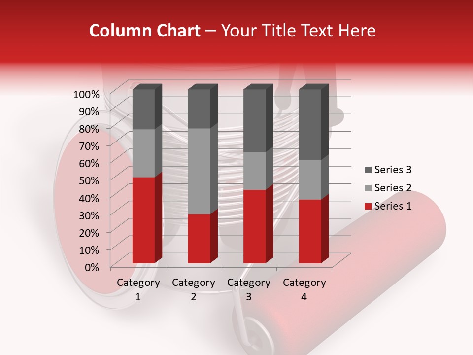 A Red Paint Can With A Brush On Top Of It PowerPoint Template