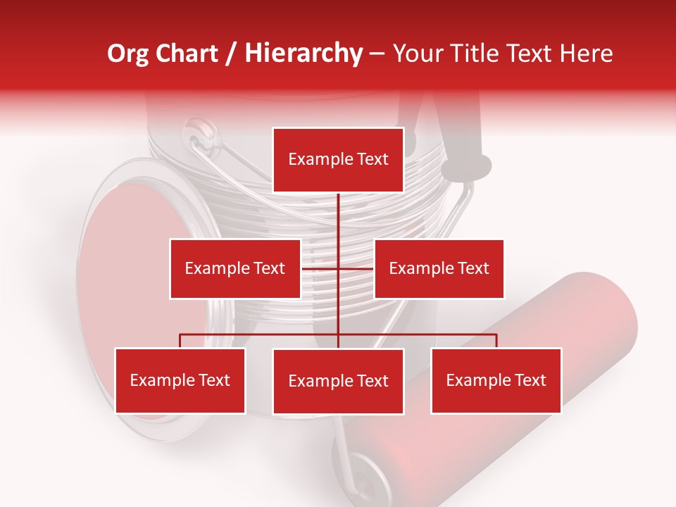 A Red Paint Can With A Brush On Top Of It PowerPoint Template
