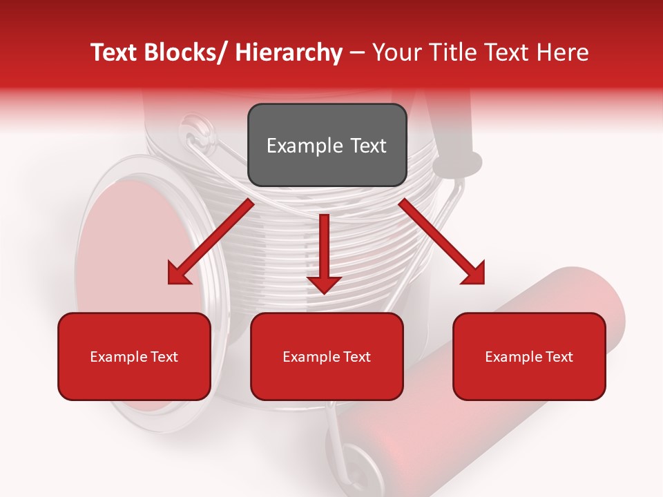 A Red Paint Can With A Brush On Top Of It PowerPoint Template
