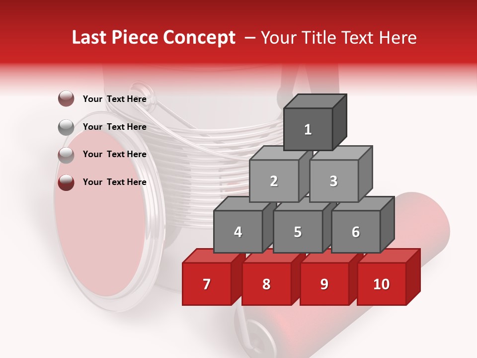 A Red Paint Can With A Brush On Top Of It PowerPoint Template