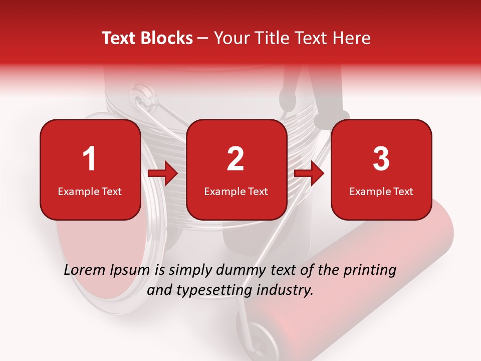 A Red Paint Can With A Brush On Top Of It PowerPoint Template