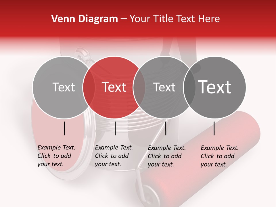 A Red Paint Can With A Brush On Top Of It PowerPoint Template