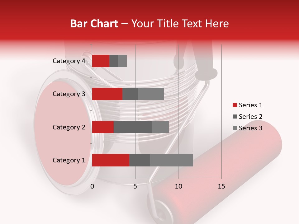 A Red Paint Can With A Brush On Top Of It PowerPoint Template