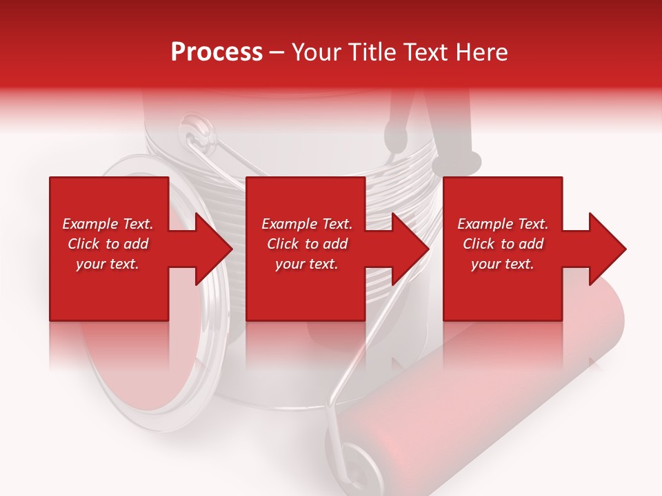 A Red Paint Can With A Brush On Top Of It PowerPoint Template