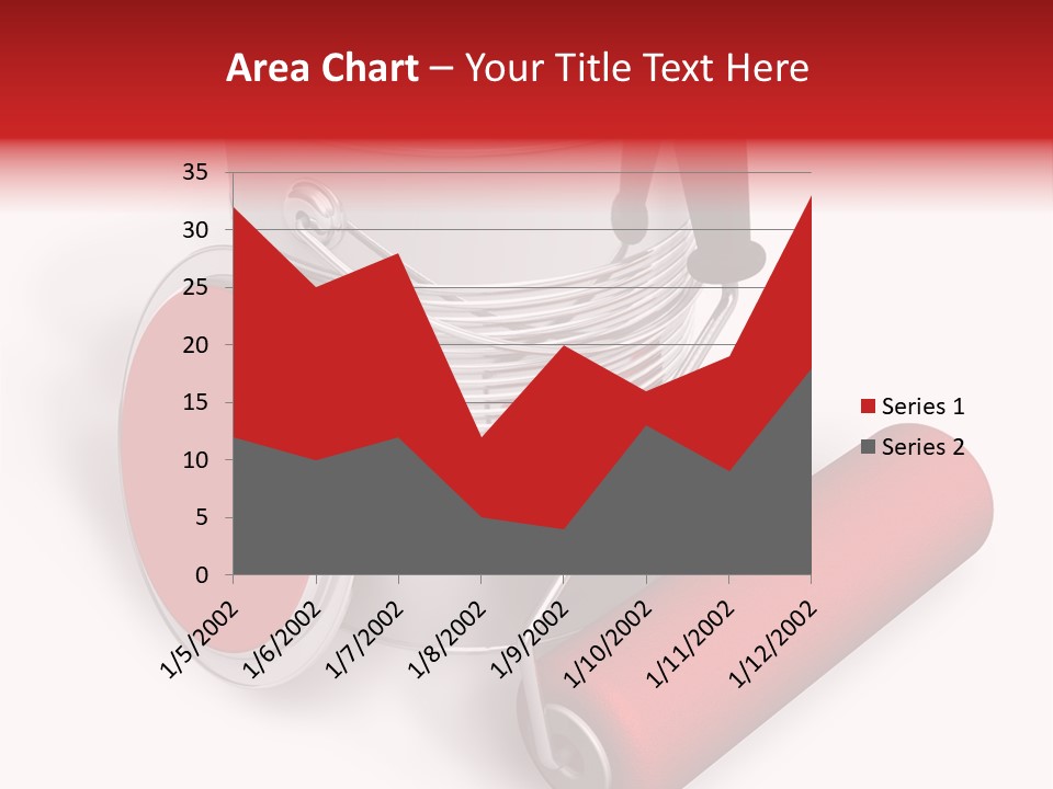 A Red Paint Can With A Brush On Top Of It PowerPoint Template