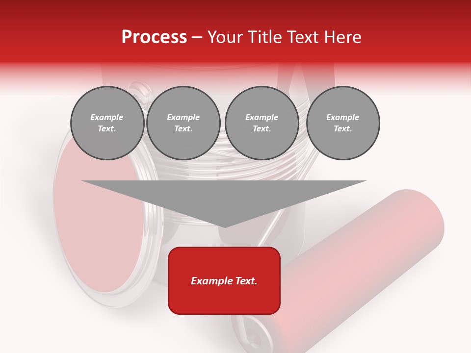A Red Paint Can With A Brush On Top Of It PowerPoint Template