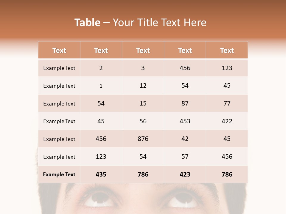 A Man Looking Up With His Eyes Wide Open PowerPoint Template