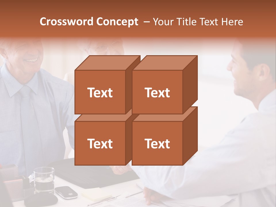 A Group Of People Shaking Hands At A Table PowerPoint Template