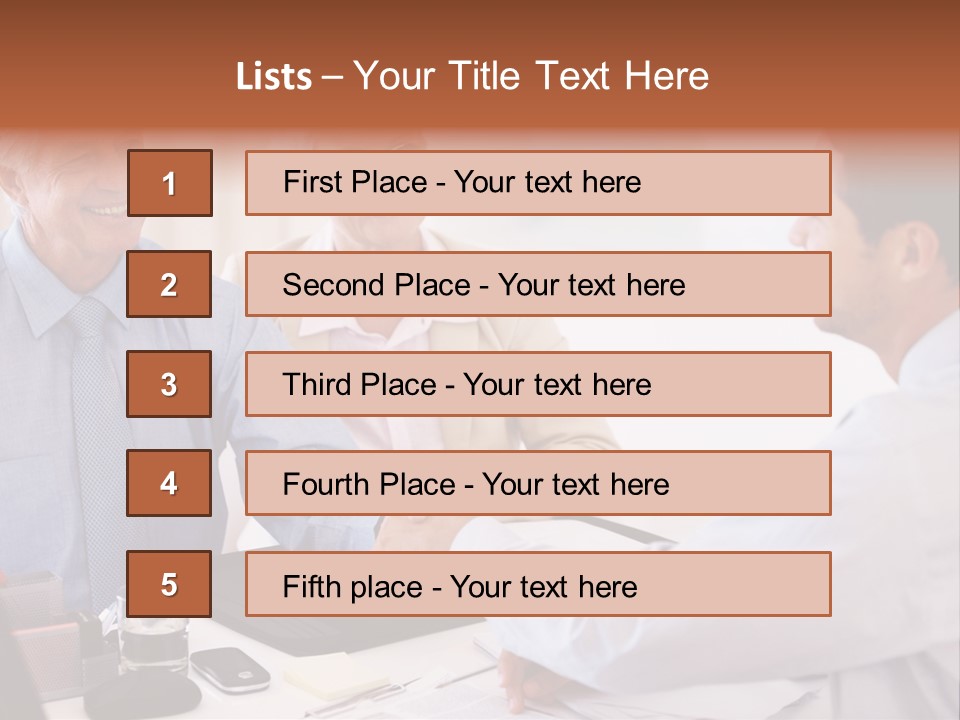 A Group Of People Shaking Hands At A Table PowerPoint Template