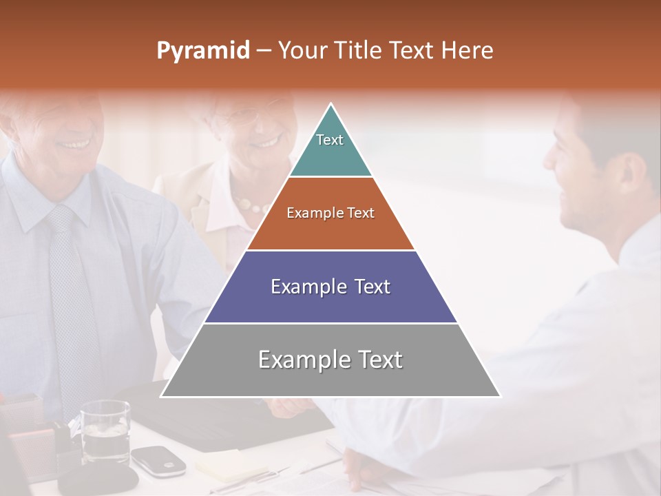 A Group Of People Shaking Hands At A Table PowerPoint Template