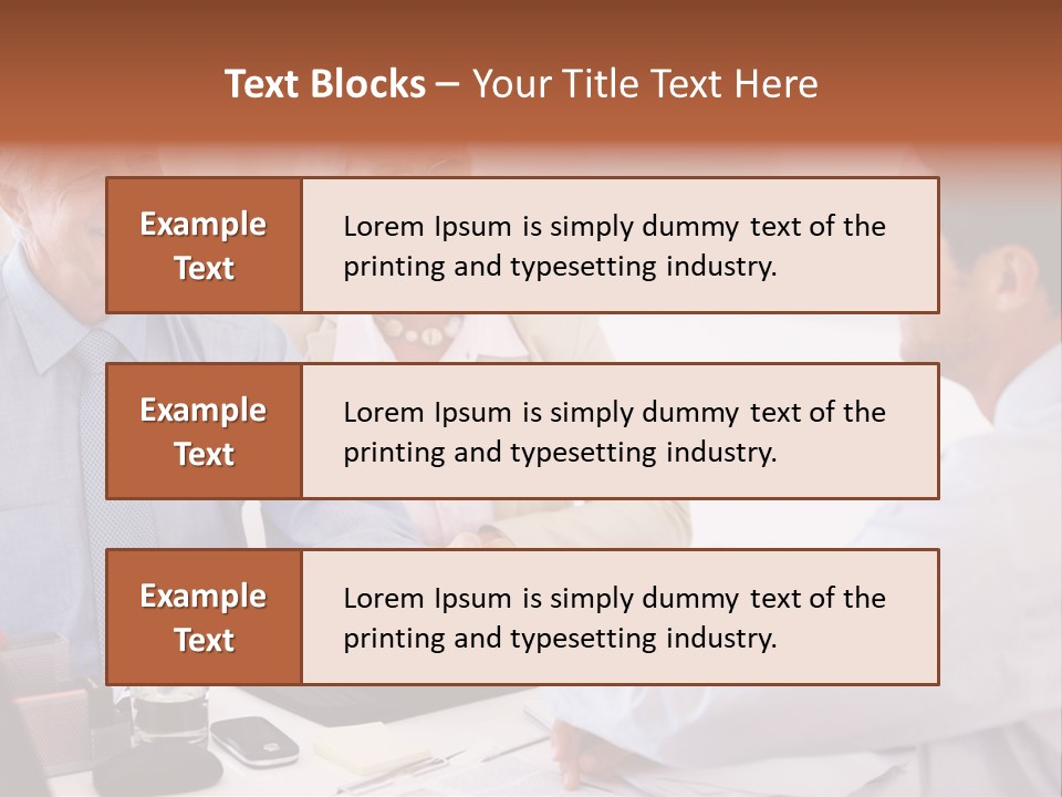 A Group Of People Shaking Hands At A Table PowerPoint Template