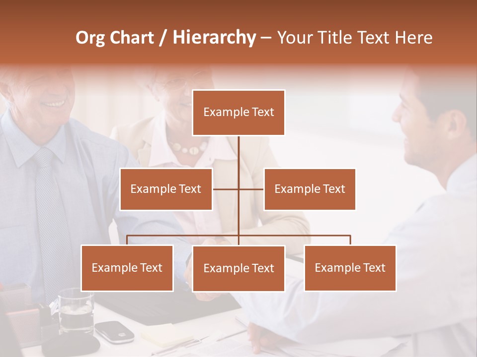 A Group Of People Shaking Hands At A Table PowerPoint Template