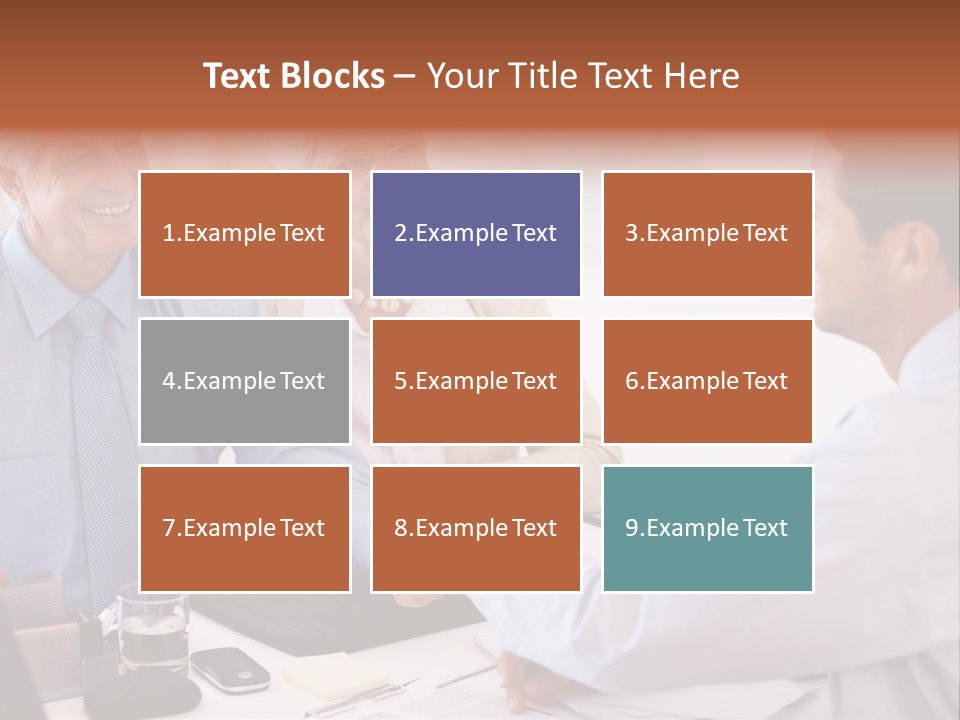 A Group Of People Shaking Hands At A Table PowerPoint Template
