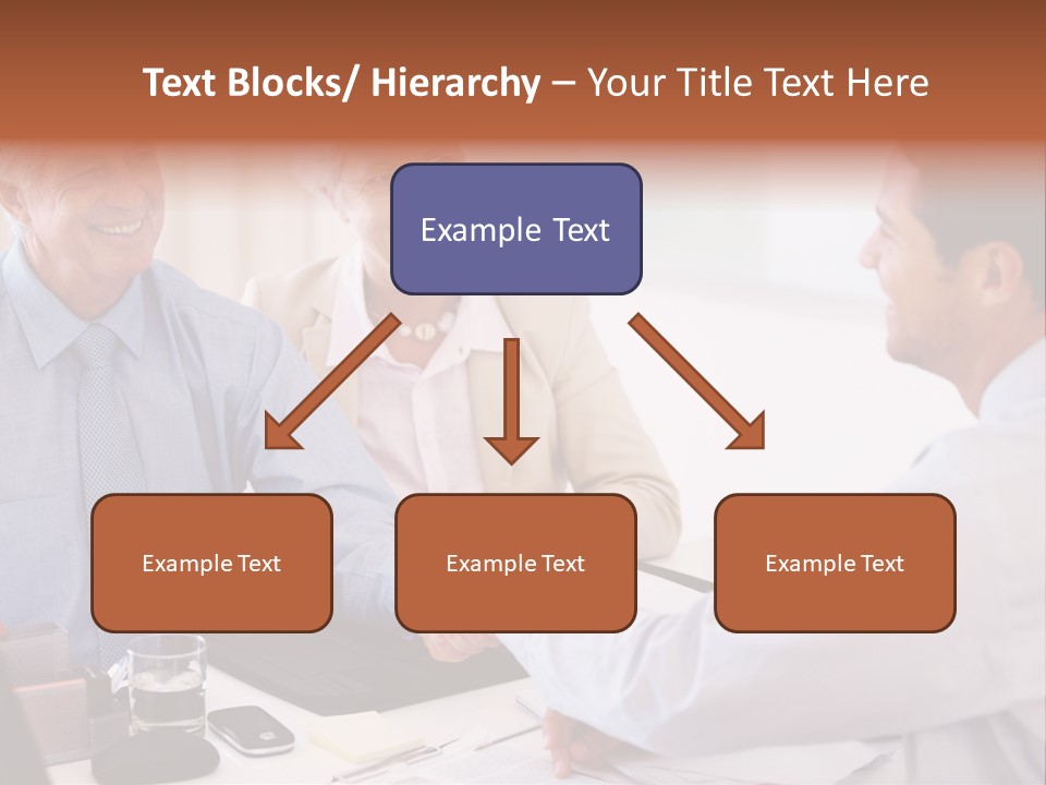 A Group Of People Shaking Hands At A Table PowerPoint Template