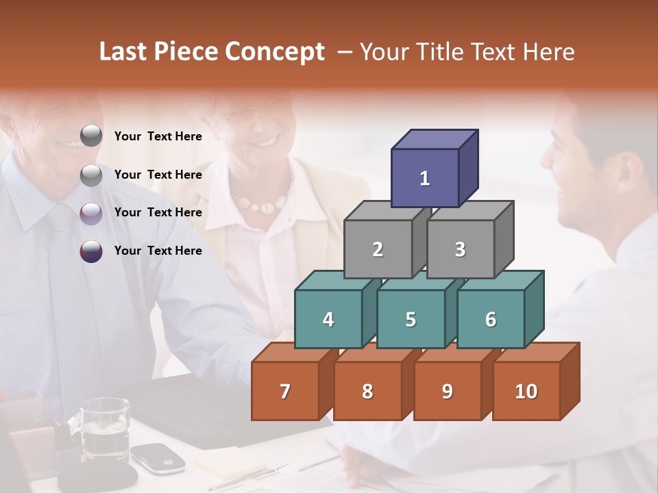 A Group Of People Shaking Hands At A Table PowerPoint Template