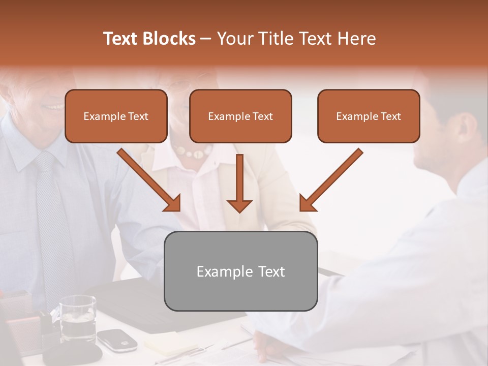 A Group Of People Shaking Hands At A Table PowerPoint Template