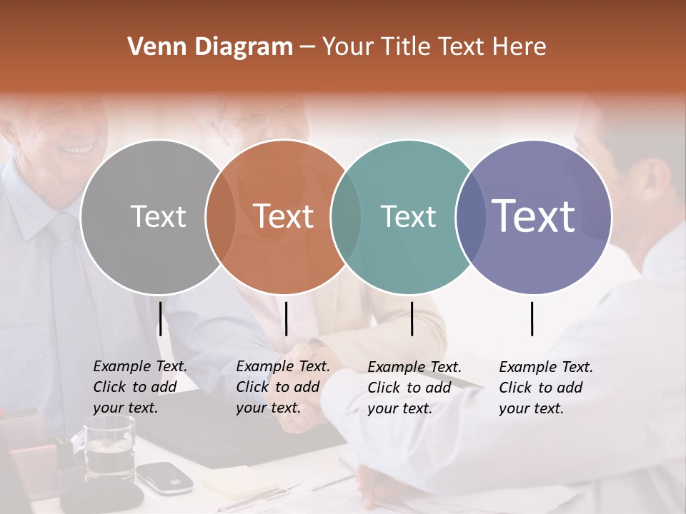 A Group Of People Shaking Hands At A Table PowerPoint Template
