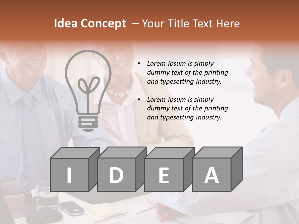 A Group Of People Shaking Hands At A Table PowerPoint Template