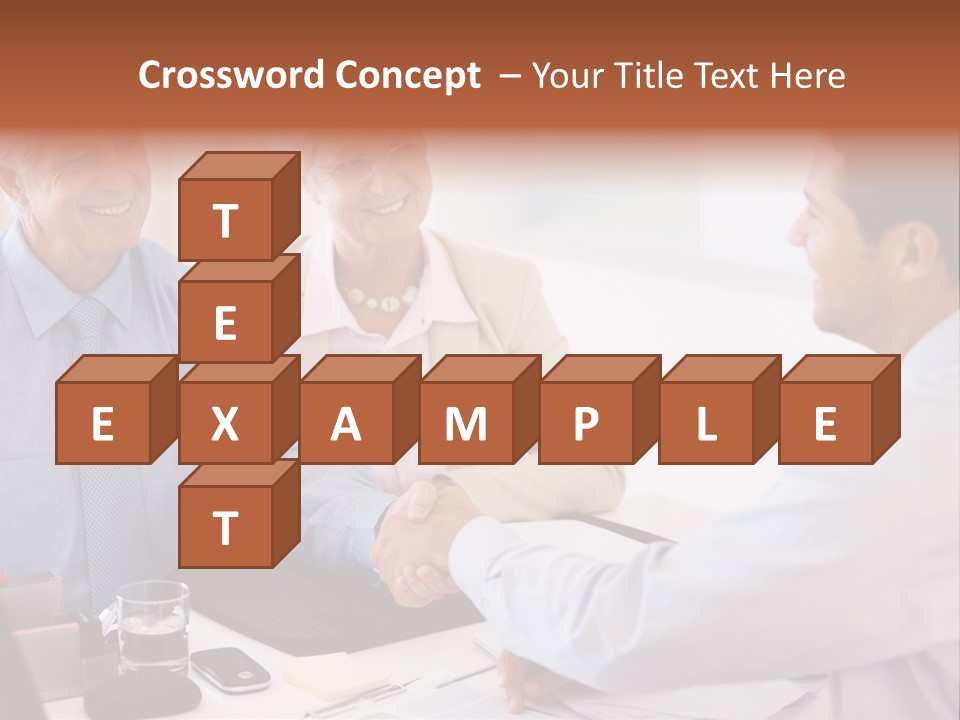 A Group Of People Shaking Hands At A Table PowerPoint Template