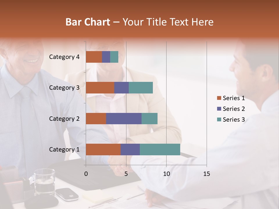 A Group Of People Shaking Hands At A Table PowerPoint Template