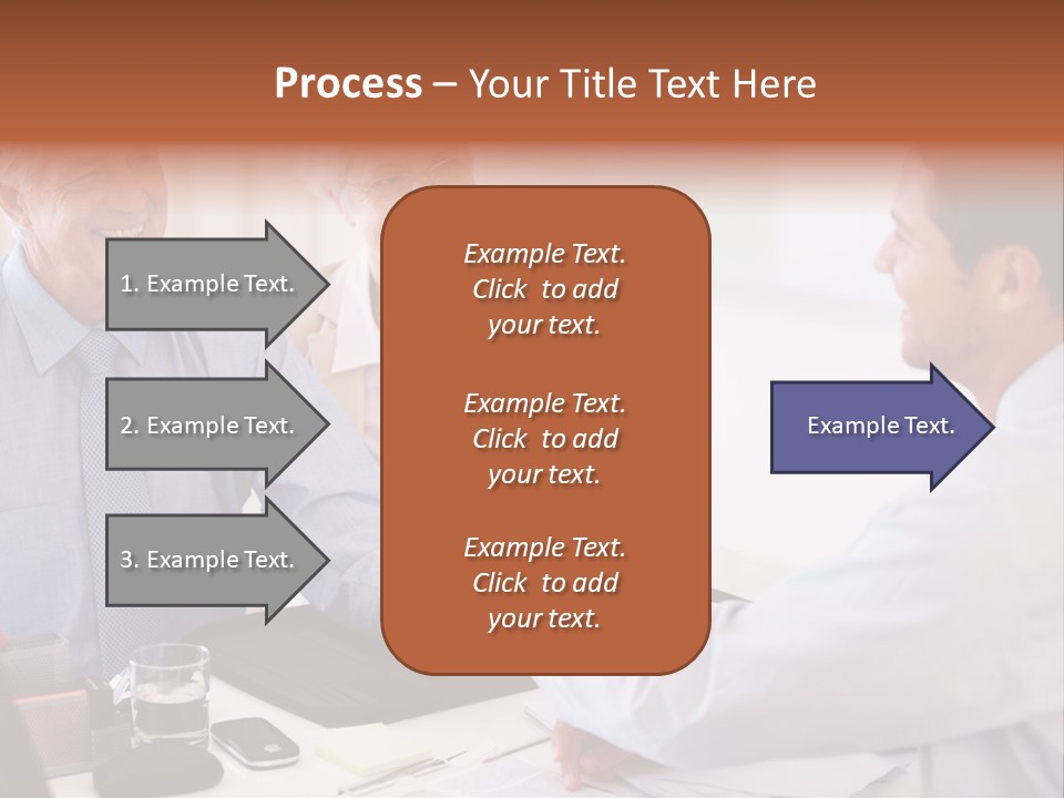 A Group Of People Shaking Hands At A Table PowerPoint Template