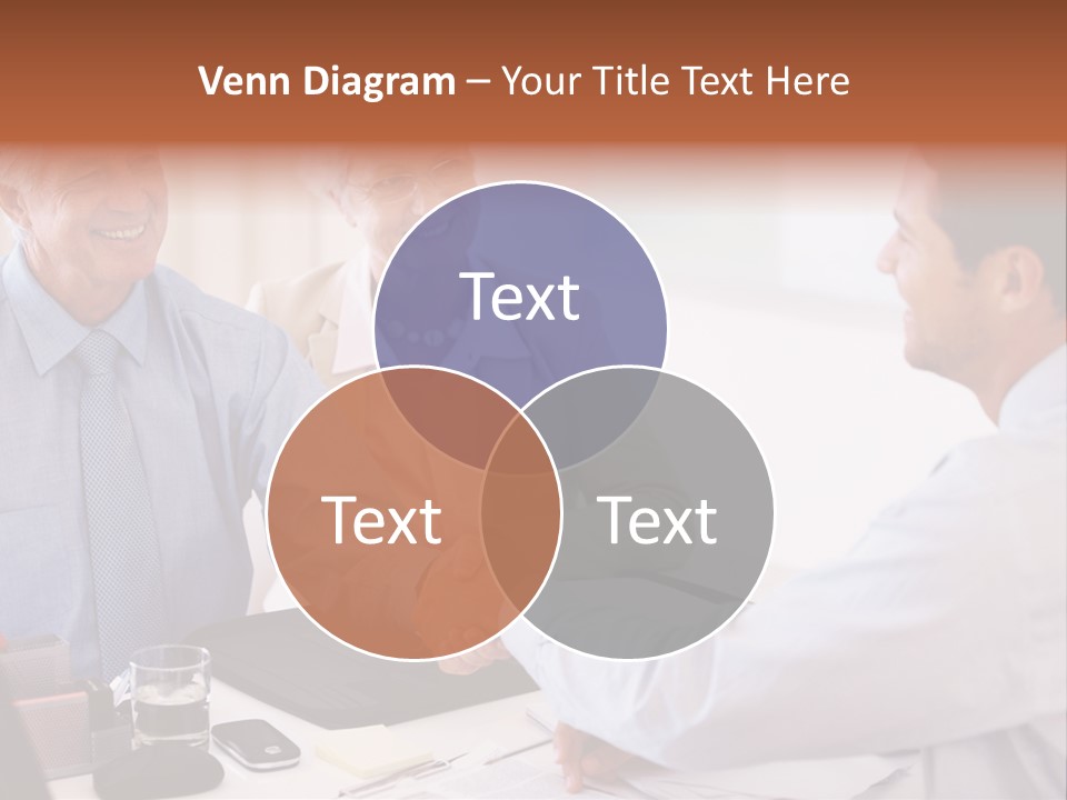 A Group Of People Shaking Hands At A Table PowerPoint Template