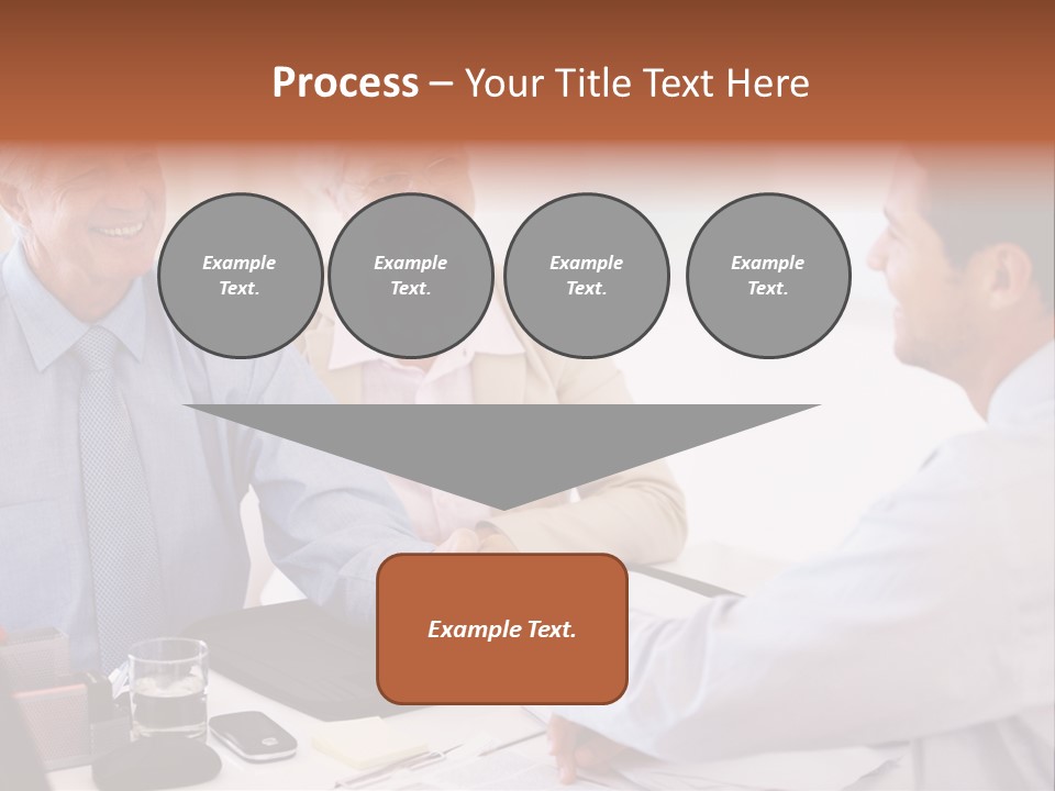 A Group Of People Shaking Hands At A Table PowerPoint Template