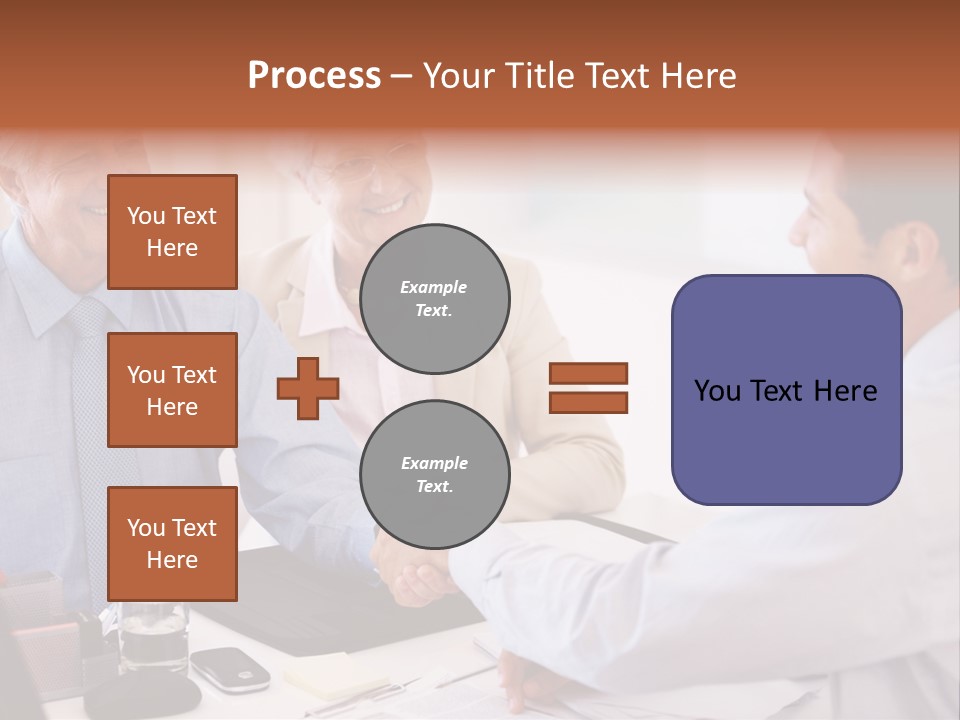 A Group Of People Shaking Hands At A Table PowerPoint Template