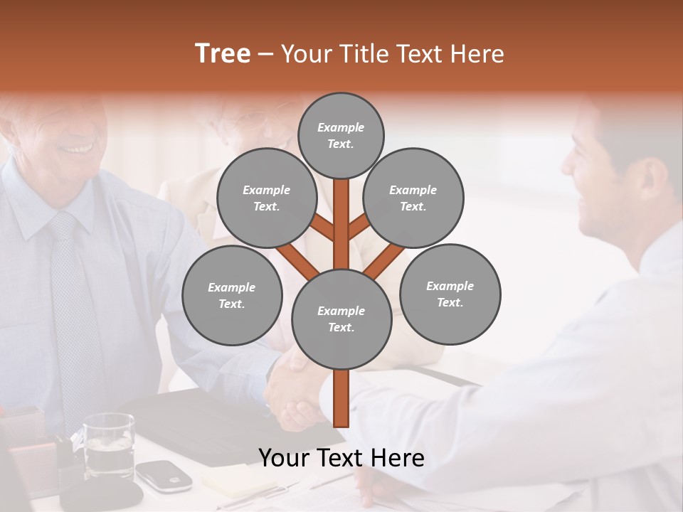 A Group Of People Shaking Hands At A Table PowerPoint Template