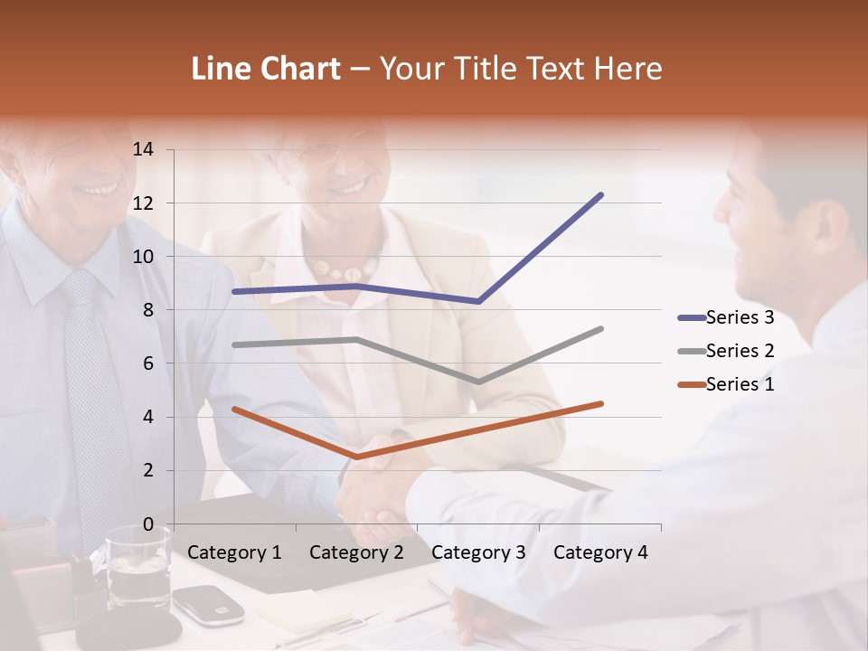A Group Of People Shaking Hands At A Table PowerPoint Template