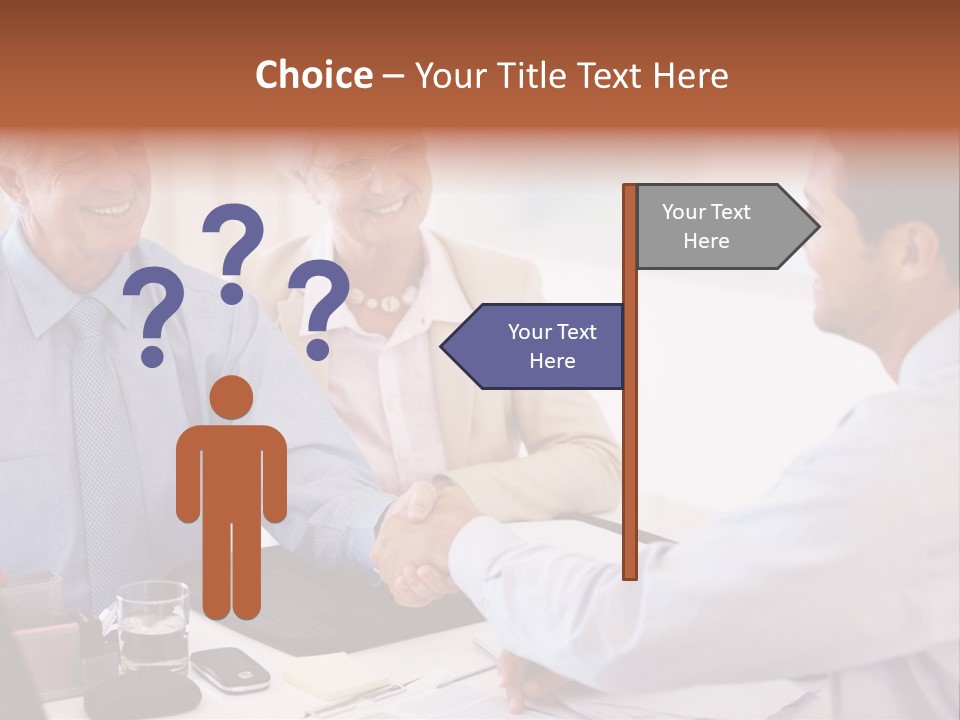 A Group Of People Shaking Hands At A Table PowerPoint Template