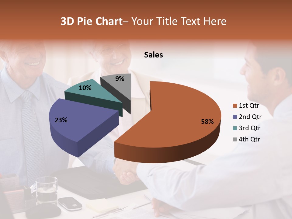 A Group Of People Shaking Hands At A Table PowerPoint Template