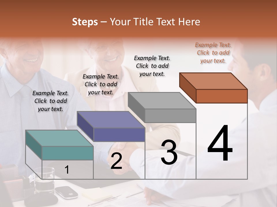 A Group Of People Shaking Hands At A Table PowerPoint Template