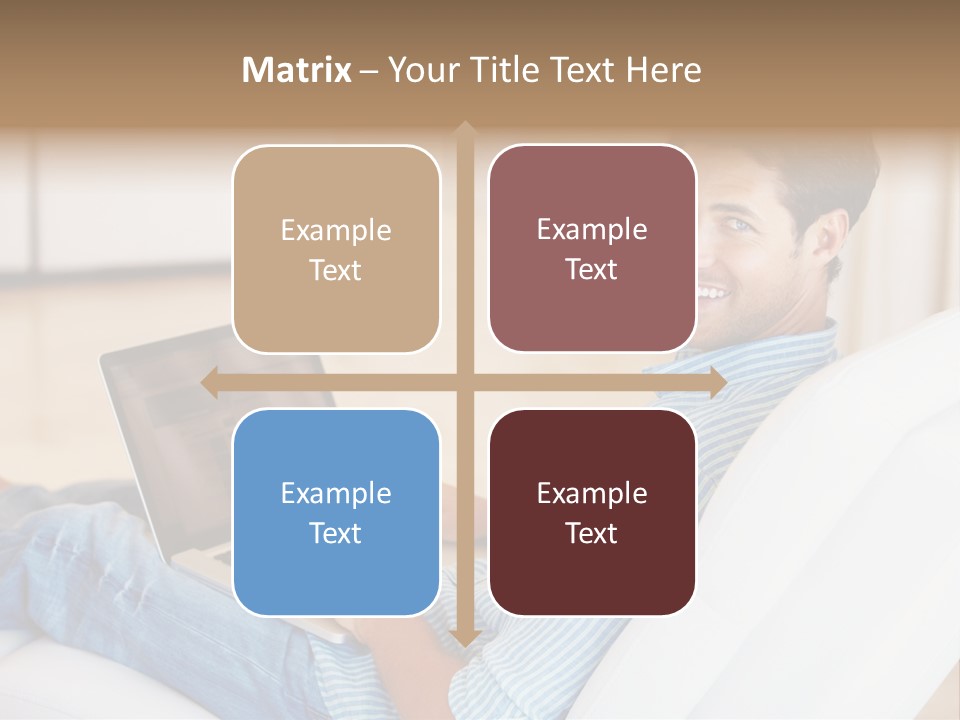 Aquarium Female Snorkeler PowerPoint Template