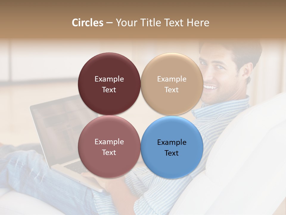 Aquarium Female Snorkeler PowerPoint Template