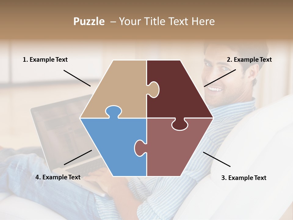 Aquarium Female Snorkeler PowerPoint Template