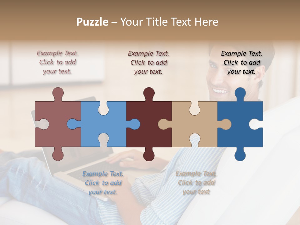 Aquarium Female Snorkeler PowerPoint Template