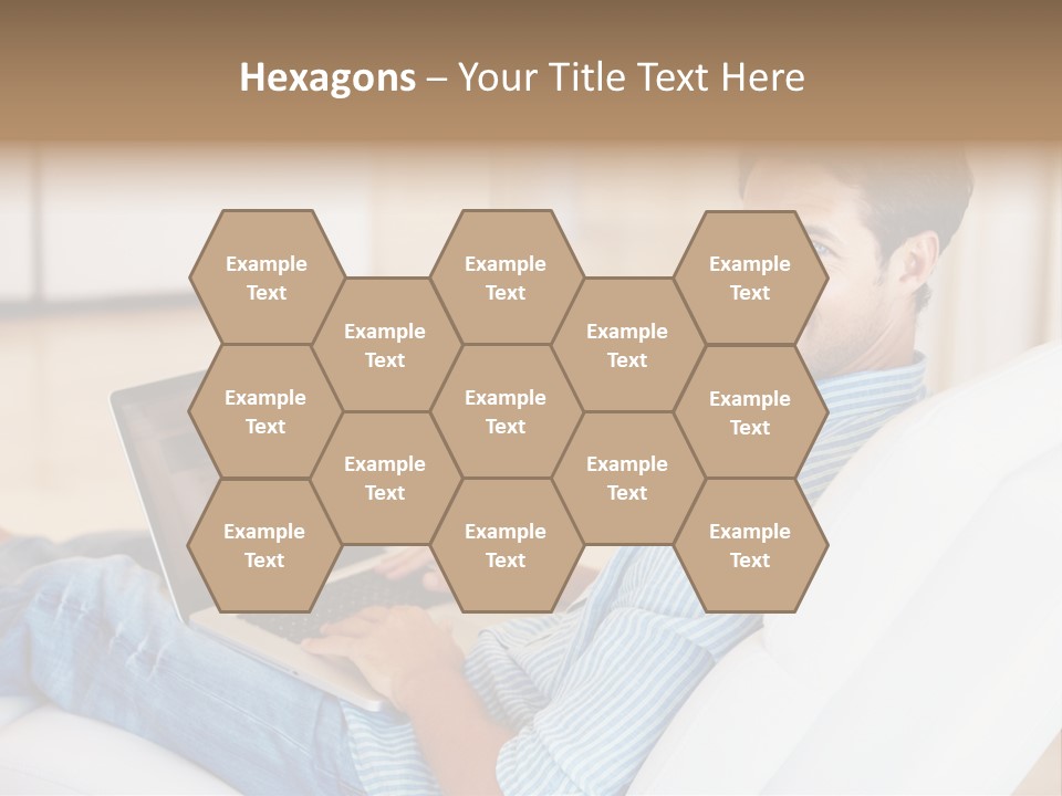 Aquarium Female Snorkeler PowerPoint Template