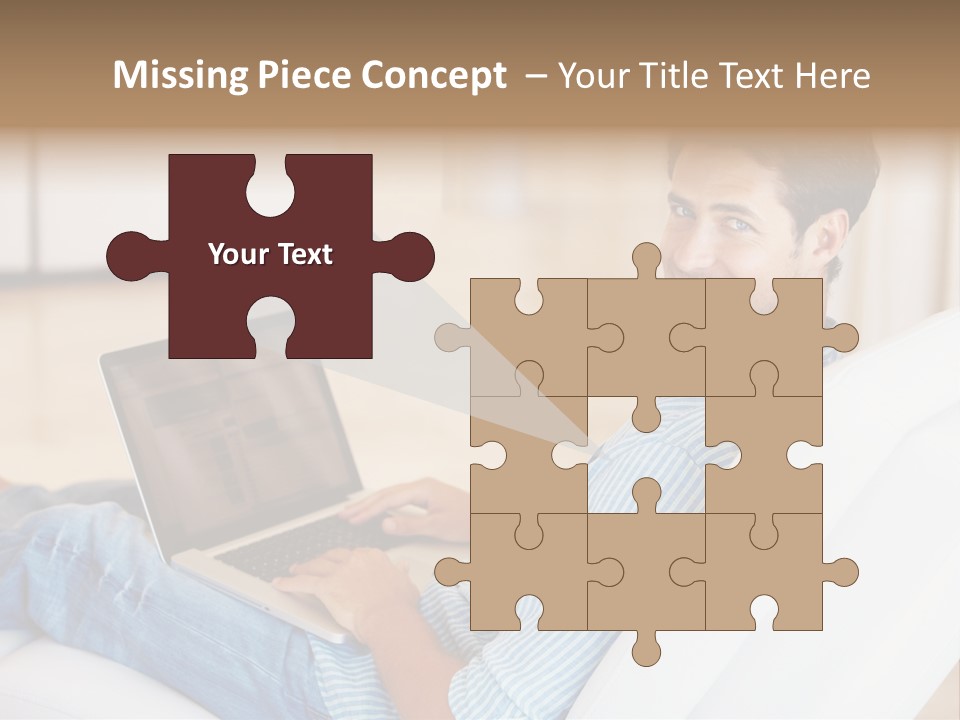 Aquarium Female Snorkeler PowerPoint Template