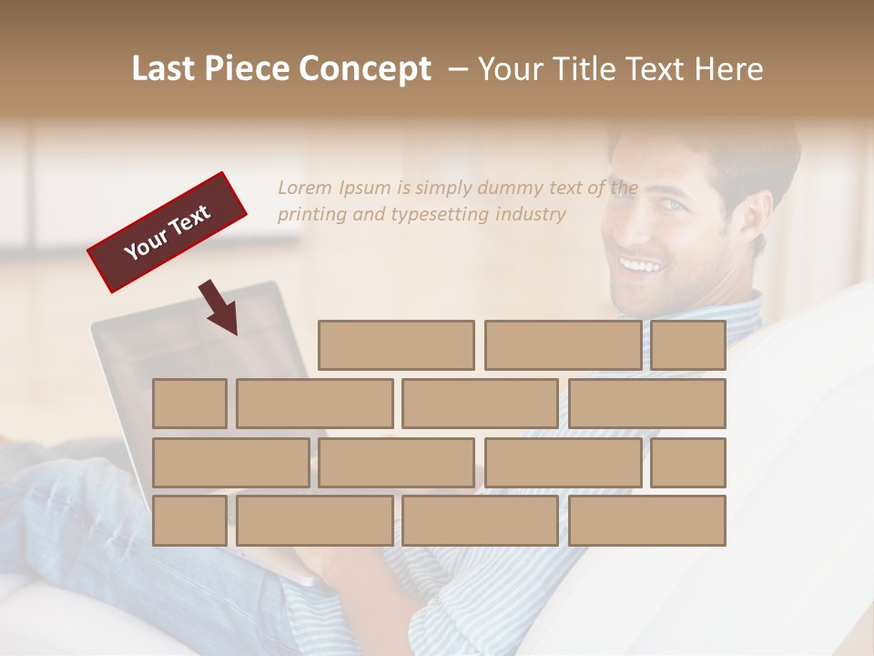 Aquarium Female Snorkeler PowerPoint Template