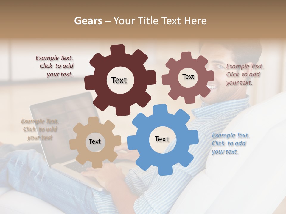 Aquarium Female Snorkeler PowerPoint Template