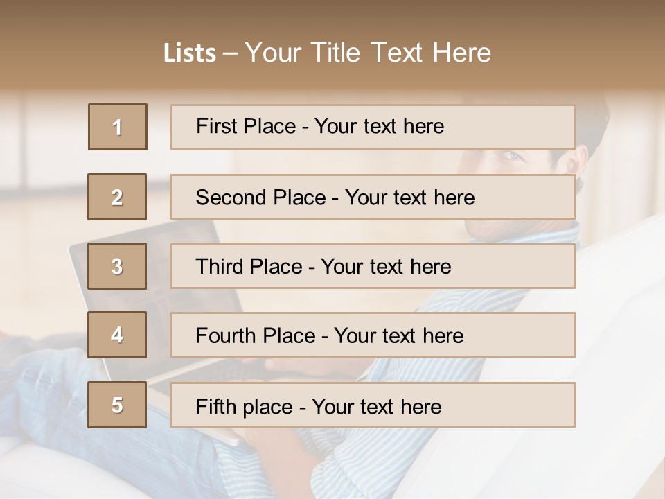 Aquarium Female Snorkeler PowerPoint Template
