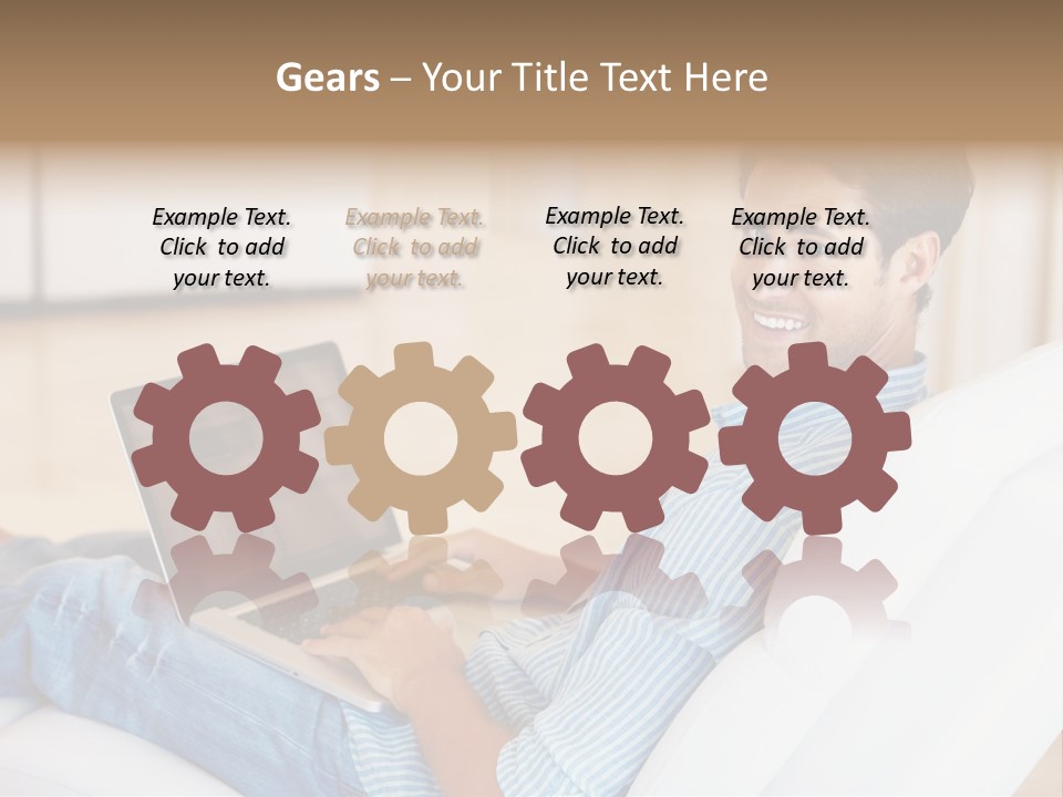 Aquarium Female Snorkeler PowerPoint Template