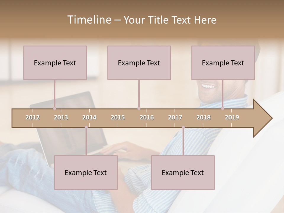 Aquarium Female Snorkeler PowerPoint Template