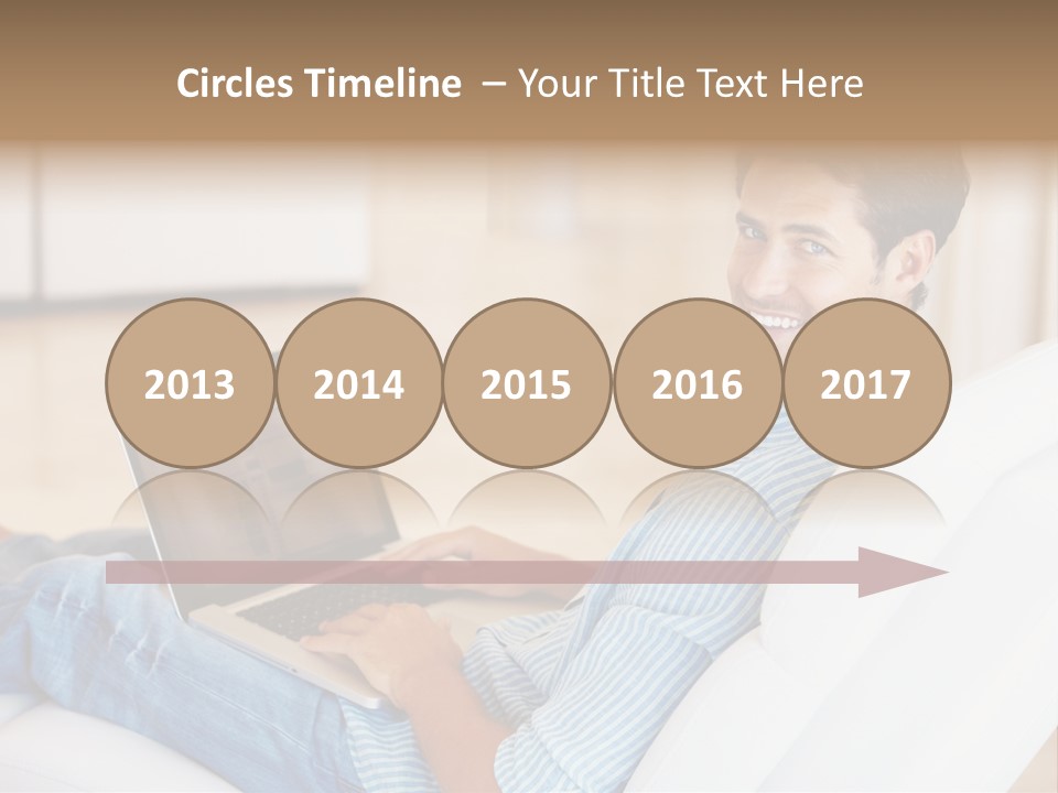 Aquarium Female Snorkeler PowerPoint Template