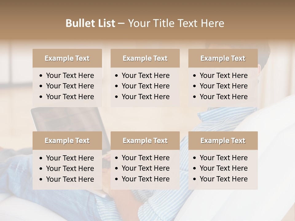 Aquarium Female Snorkeler PowerPoint Template